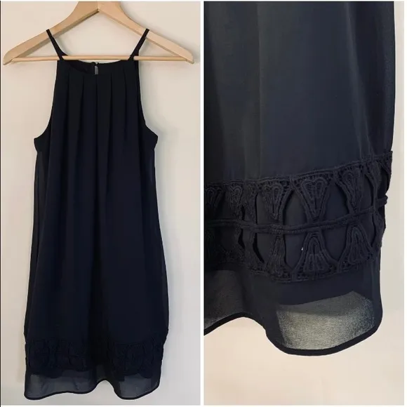 BCX Black Pleated Dress size S - Image 2