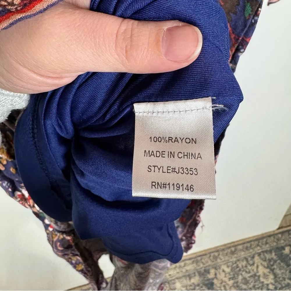 Jodifl Floral Boho Maxi Dress Size Small - Image 5