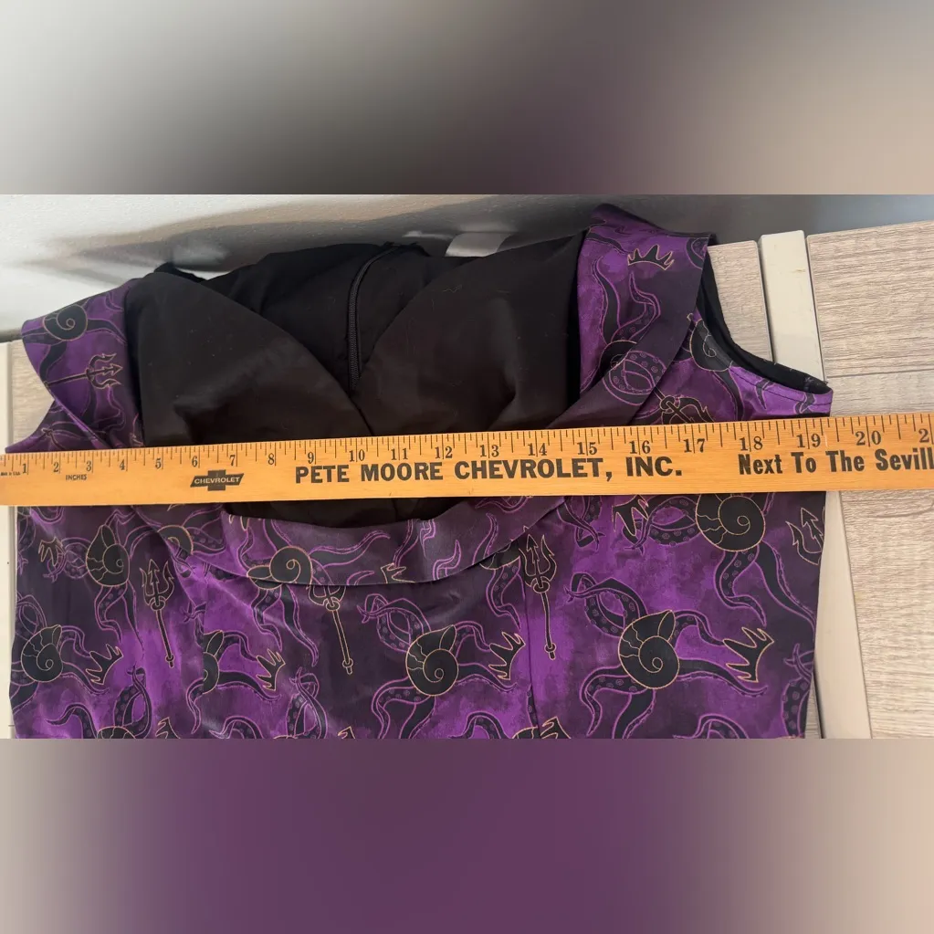 2024 Disney Parks The Little Mermaid Ursula Dress Sweetheart Neck Fit n Flare XL - Image 7