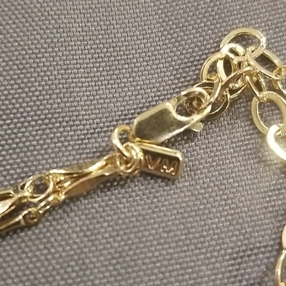 💕VANESSA MOONEY💕 Gold Triple Layered Necklace - Image 5