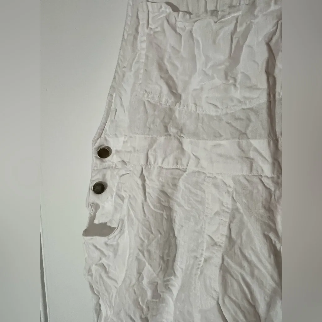 WeWoreWhat White Linen Overalls - Image 6