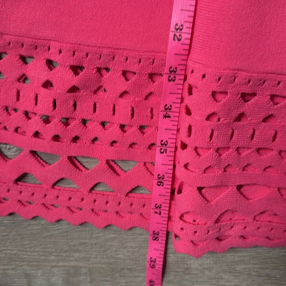 Milly Cutout Swing Dress In Fuchsia - Image 14