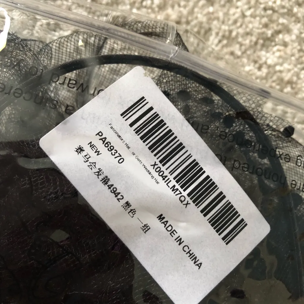 New Fascinators Hat Flower Mesh Ribbons Feathers Headband Tea Party Headwear Black - Image 12