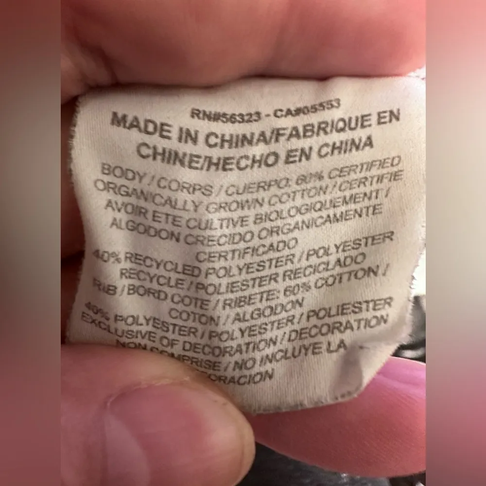 long sleeve dark heathers grey Henley crewneck sweatshirt - Image 7