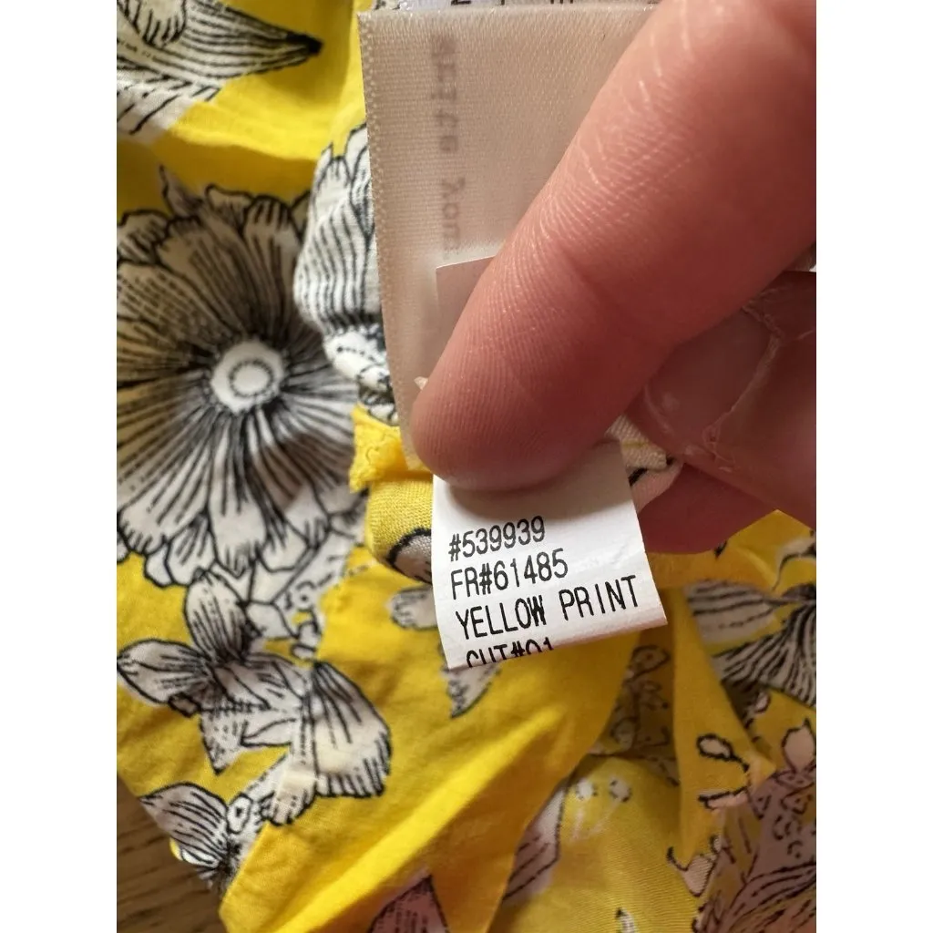 A New Day Women Shirt Size Medium Long Sleeve Floral Rayon Boho Lightweight City - Image 13