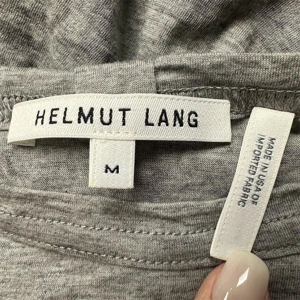 Helmut Lang Women's Women's Side Tie Tank Top Fog Melange Gray Size M - Image 8