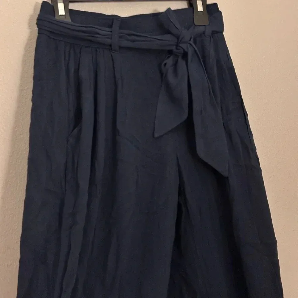 Hollister Co. Ultra High Rise Culottes‎ Pants Navy Size XS Women - Image 5