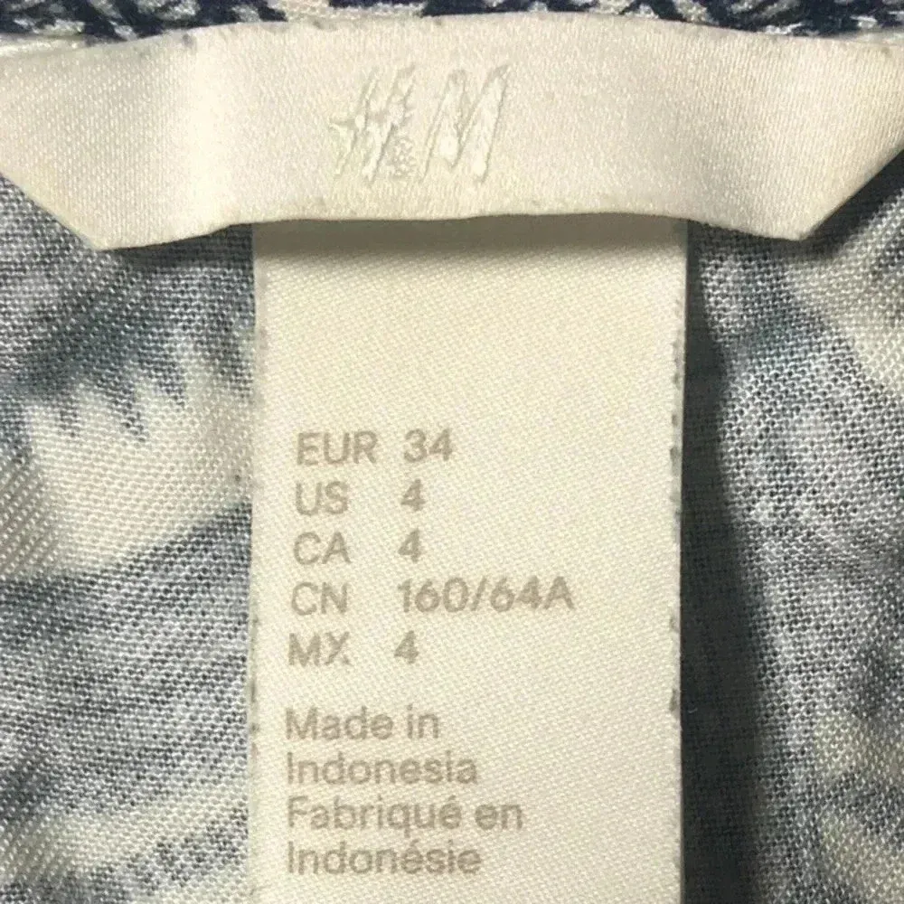 H&M Navy & White Printed Romper - Image 7