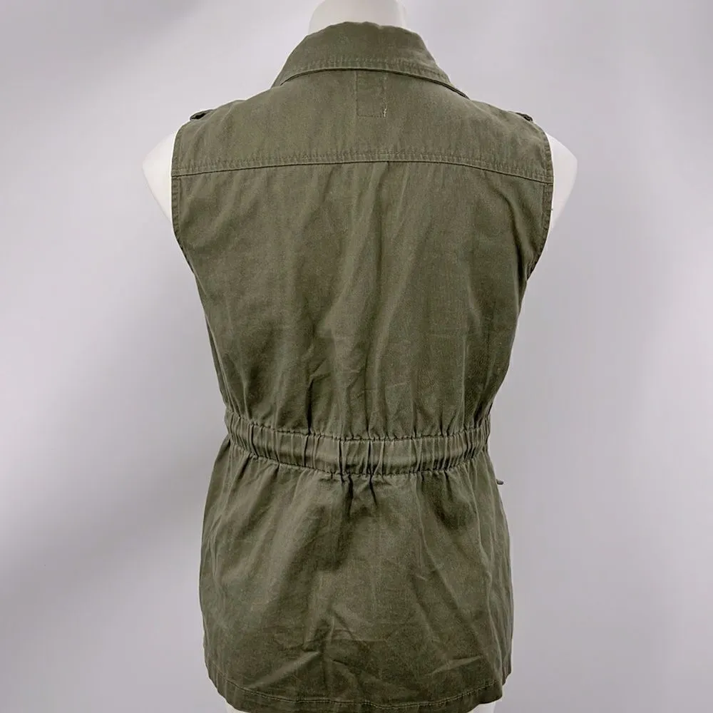 Decree  medium olive green sleeveless jacket - Image 9