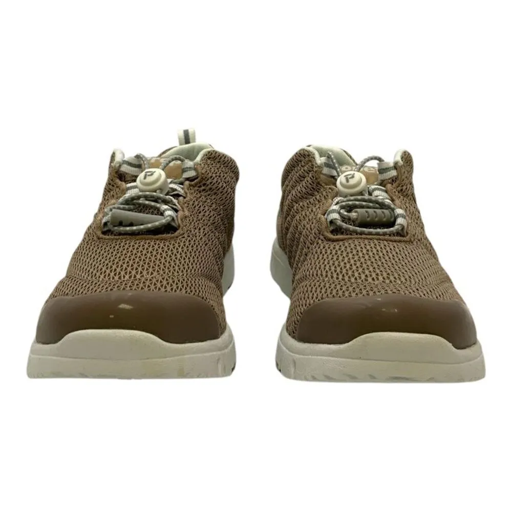 Propet TravelWalker II Walking Shoe Taupe Mesh US Women's 6 B(M) Brown - Image 4