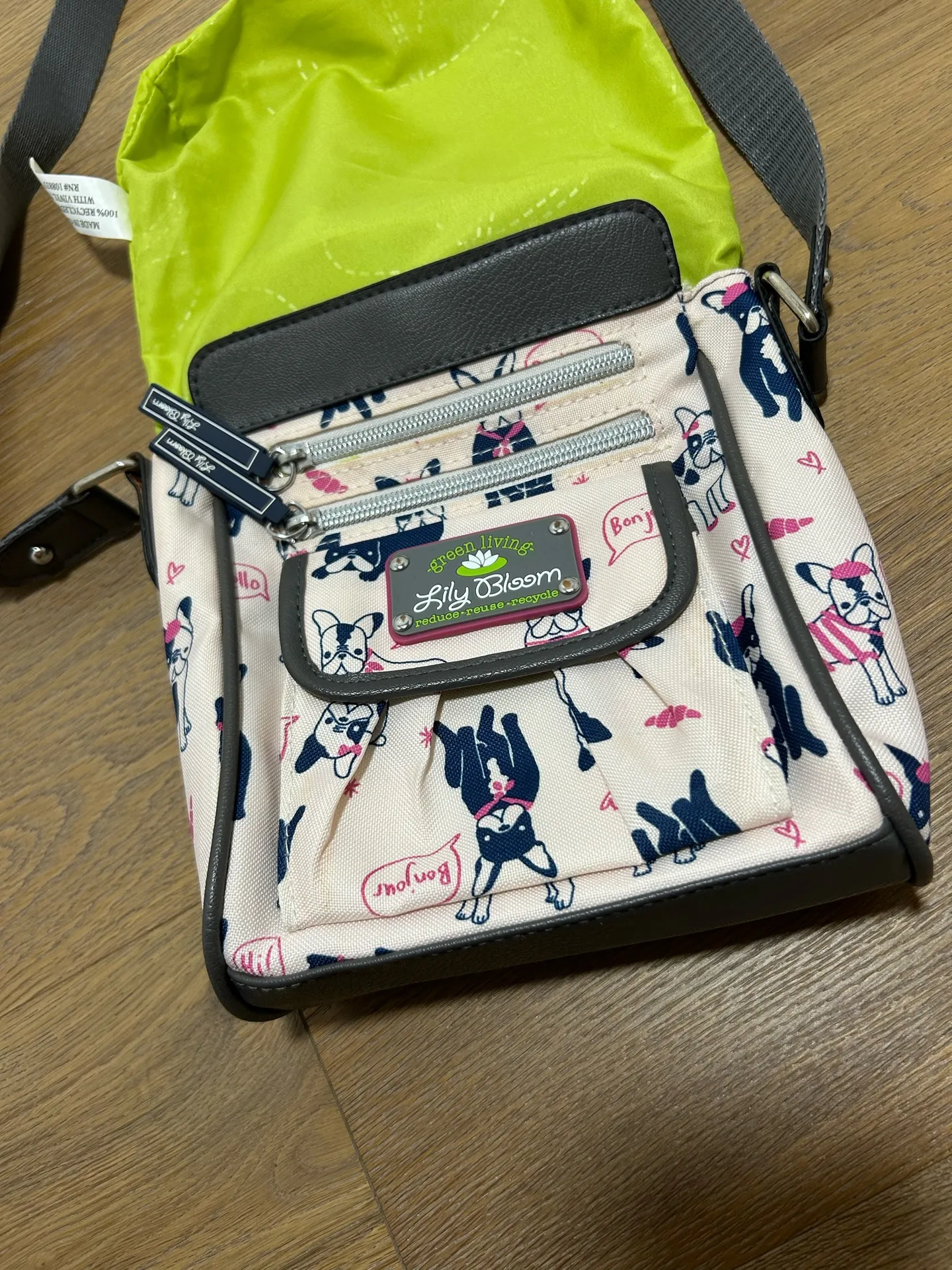 Frenchie Bulldog crossbody purse - Lily Bloom - Image 5