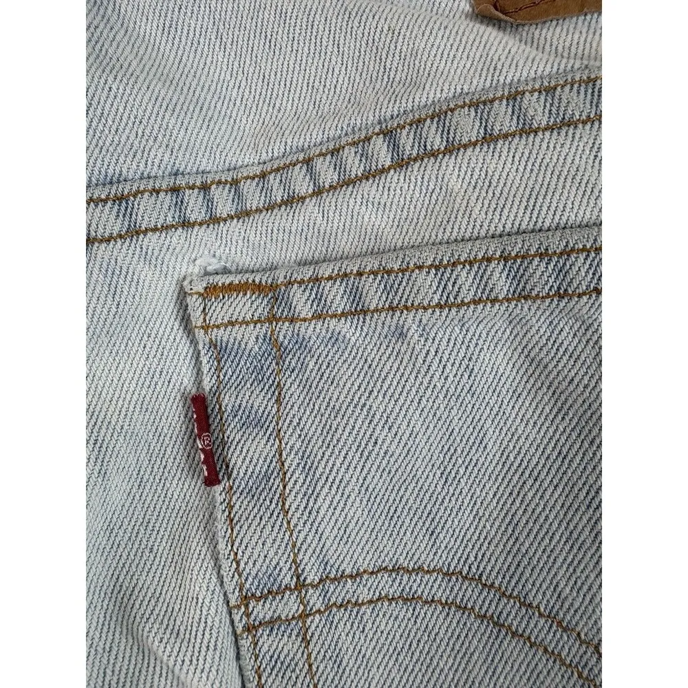 Vtg Levis 577 Jeans Womens 12 M Blue Light Wash Low Rise Loose Fit Y2K 32x30 * - Image 9