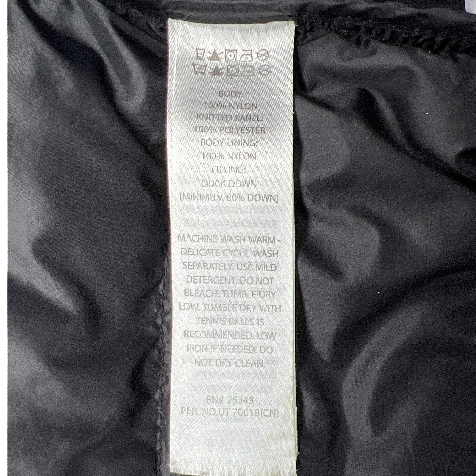 Aspen Packable Down Puffer Jacket Black Women's Small Hooded Warm Winter EUC - Image 8