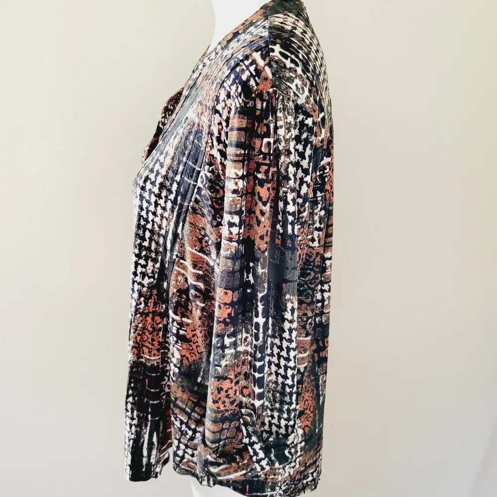 New directions abstract houndstooth top size xlp - Image 5