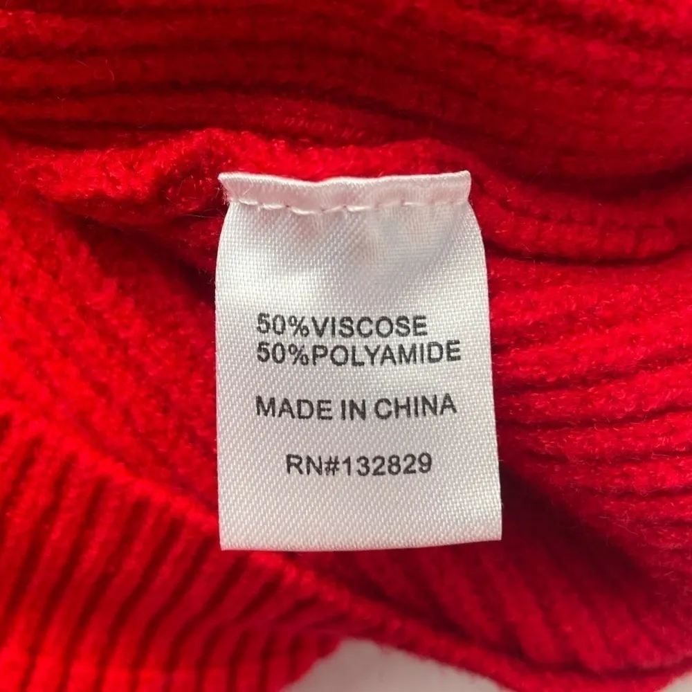 Superdown‎ Geraldine Ribbed Sweater in Red Size Extra Small - Image 6