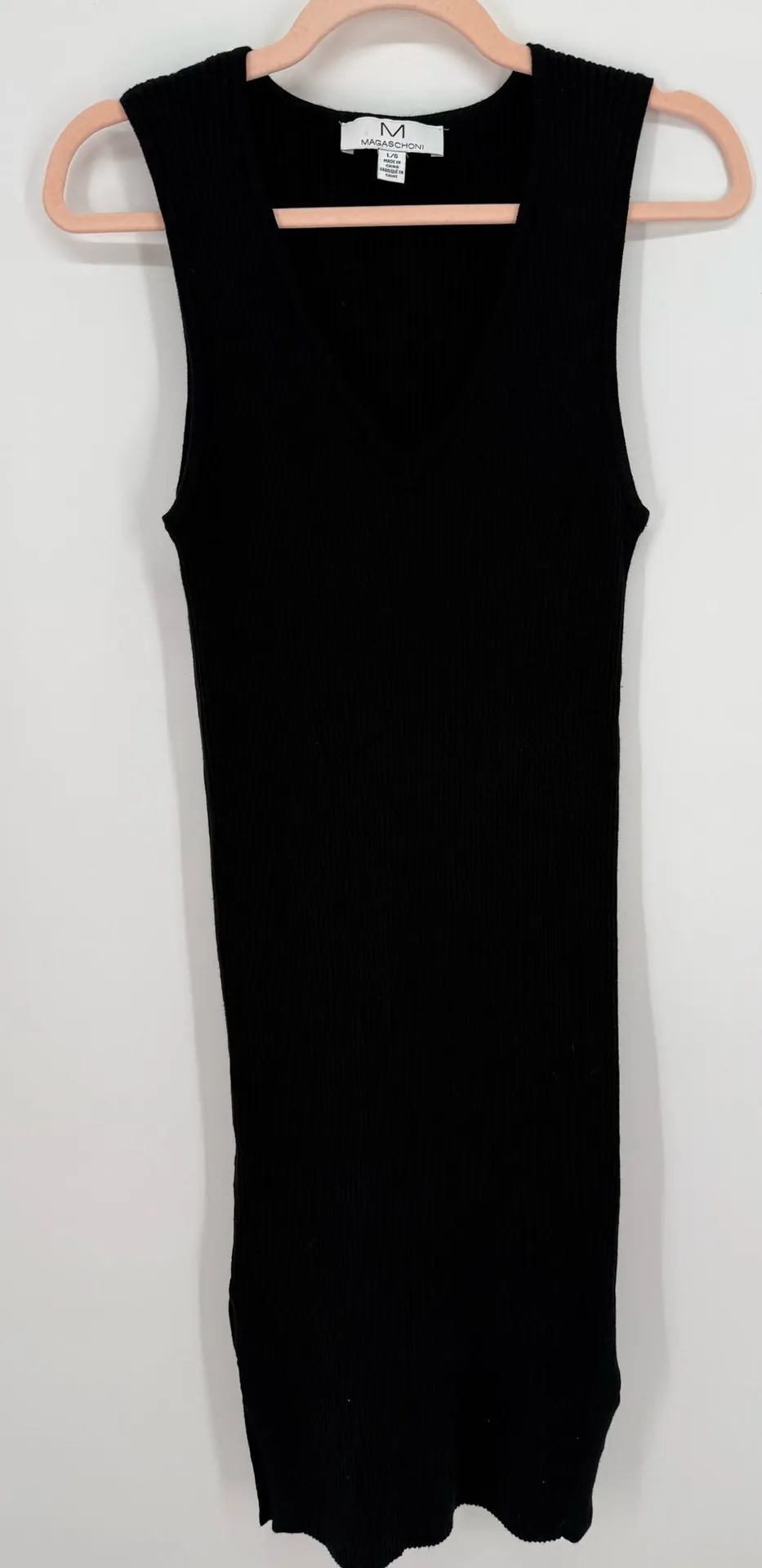 magaschoni dress Blue Color Block Metallic Snakeskin Wool Sheath Dress, Size M (8-10), Vintage Crafted from 100% cashmere Tracy Reese x Magaschoni Lace