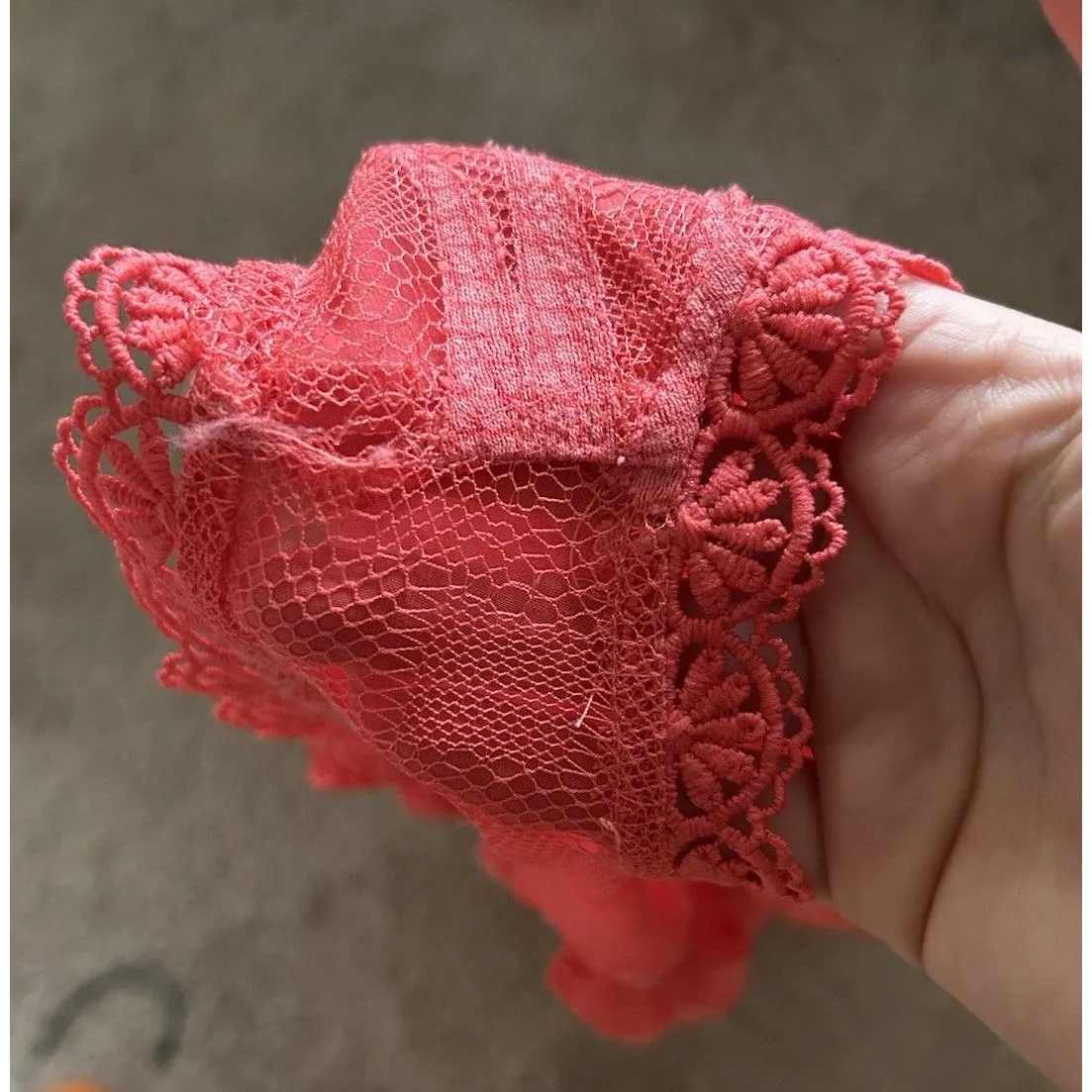 Anthropologie Maeve Pineapple Coral Lace Blouse Size 0 Preppy Career Sold Out - Image 5