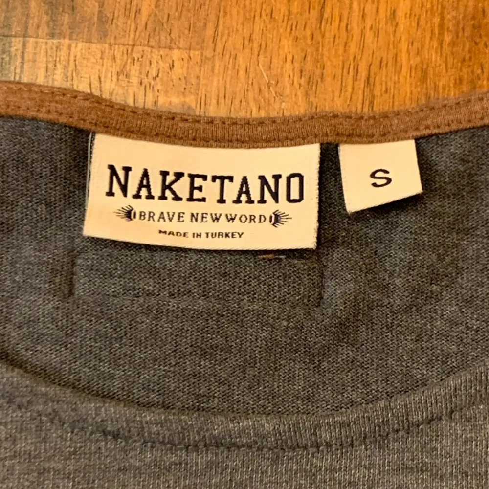 Naketano dress Size Small Gray long sleeve super soft t-shirt style dress midi - Image 3