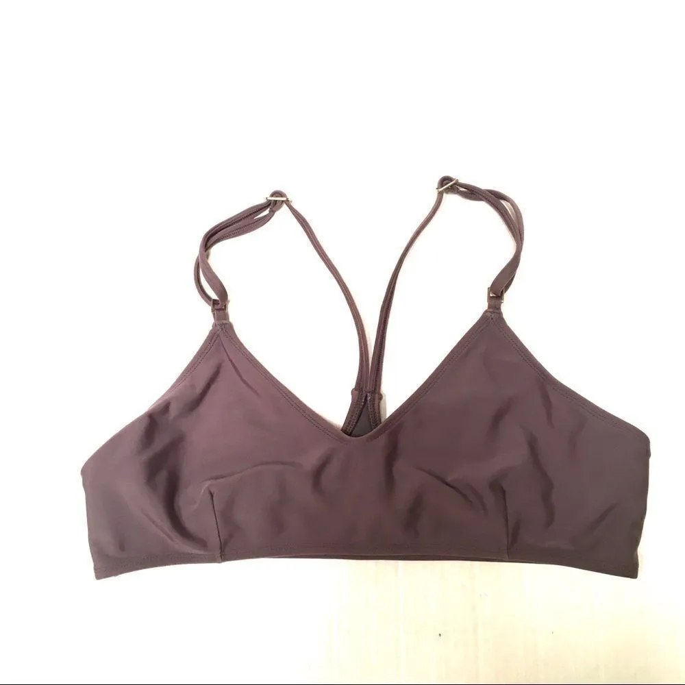 Pakaloha Kahana racer back pull over bikini top XL Gray - Image 3