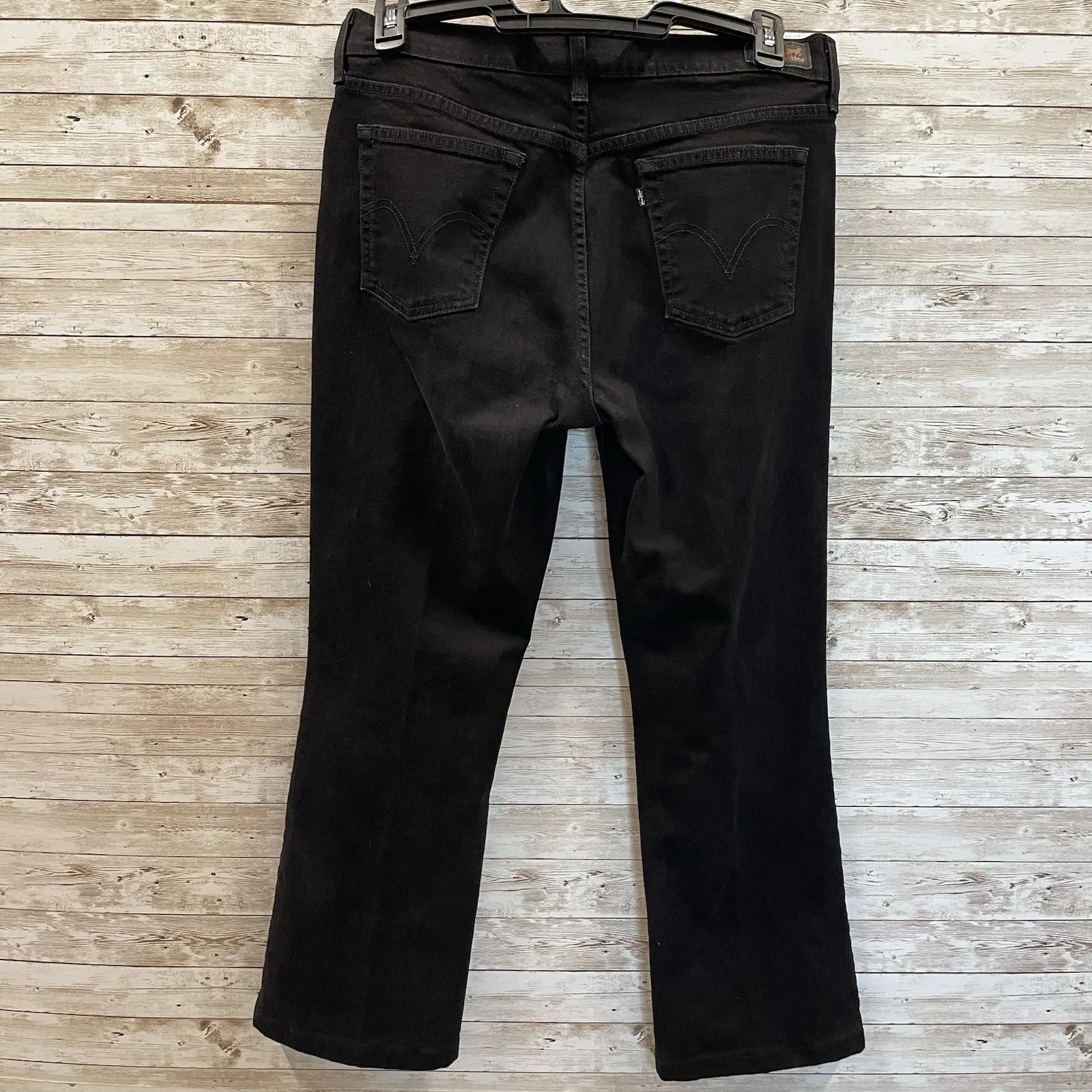 Levi's 515 Womens 12 Jeans Boot Cut Black Stretch Denim‎ Western Casual Rodeo - Image 5