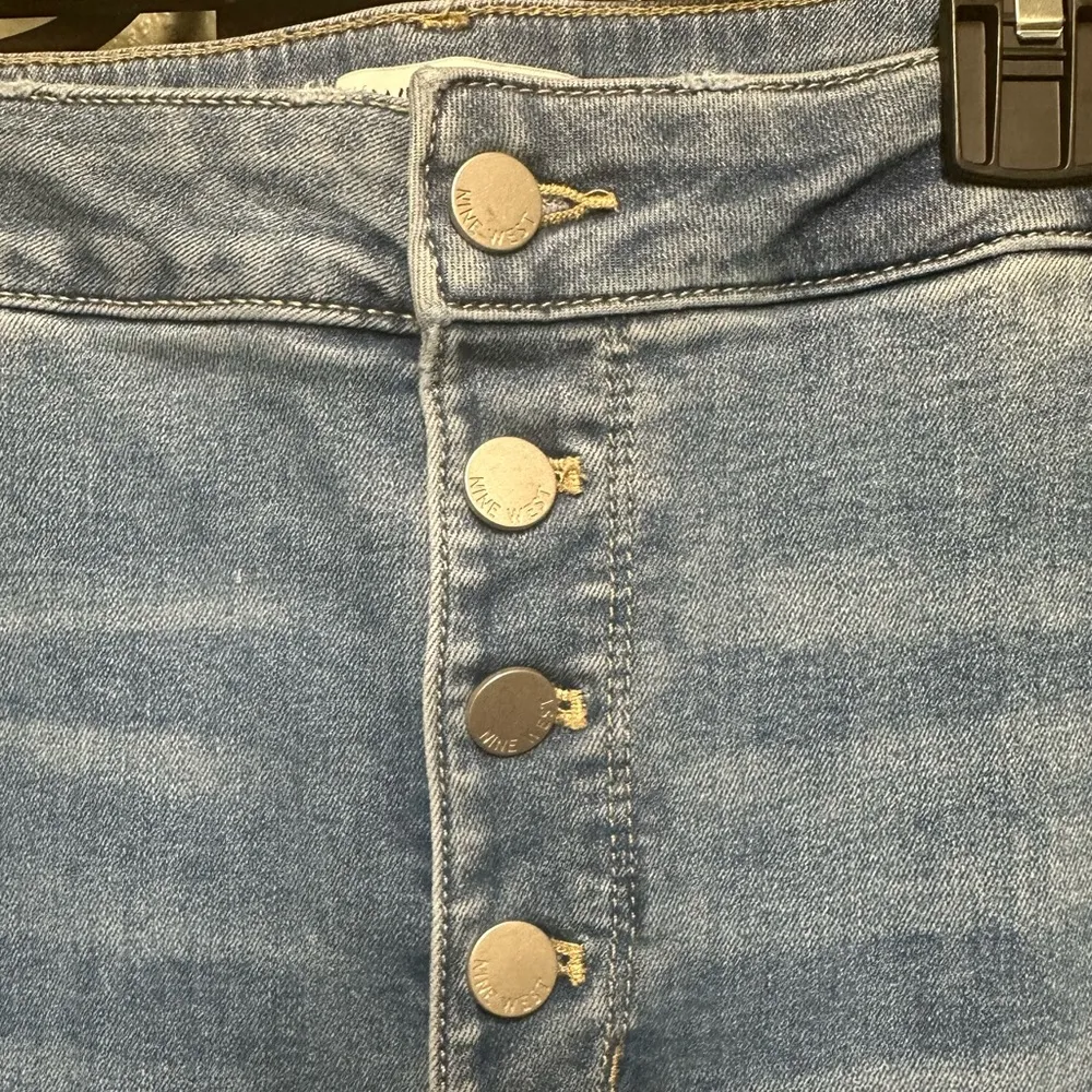 Nine West high rise skinny button jeans - Image 3