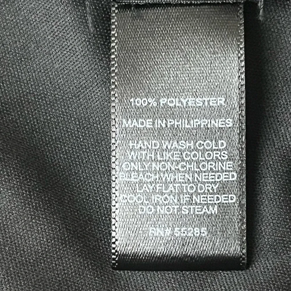 Vtg Express Sheer Crochet Black Dress XS Witchy Goth Grunge Dark Coquette Sheath - Image 8