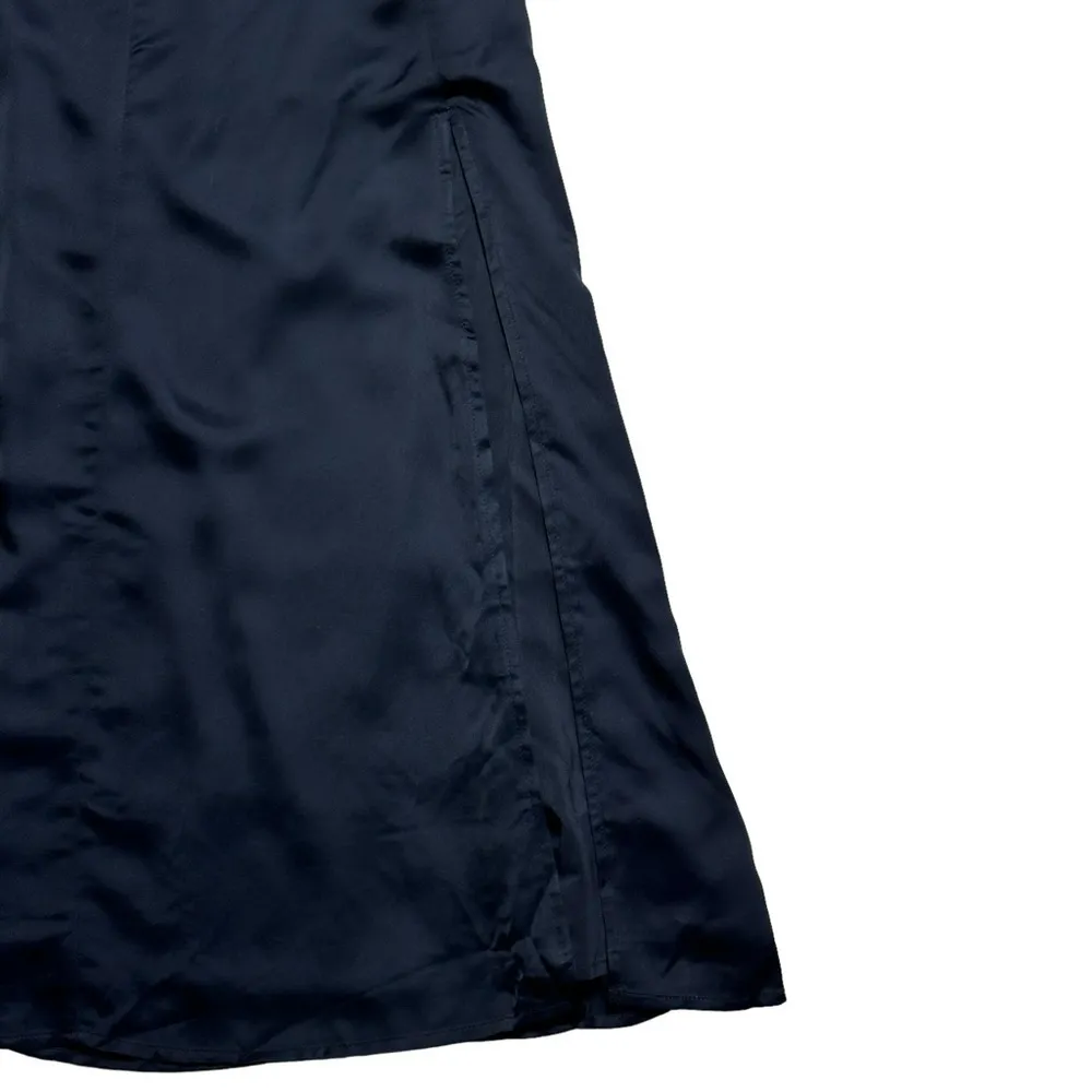 For Love & Lemons Black Satin Yori Midi Dress US M - Image 5