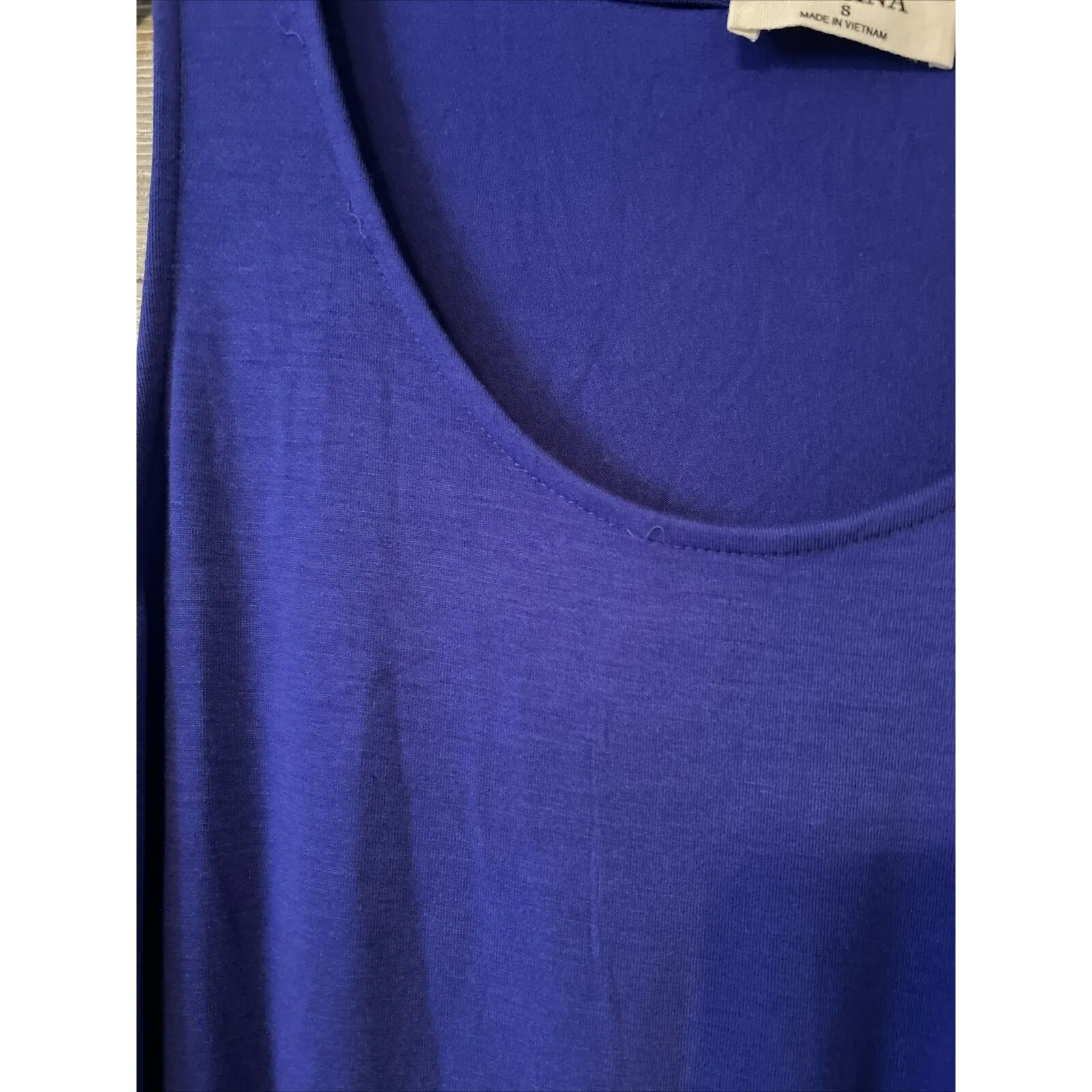 ZENANA‎ Royal Blue Sleeveless Drawstring Waist Romper Women's Size S - Image 4