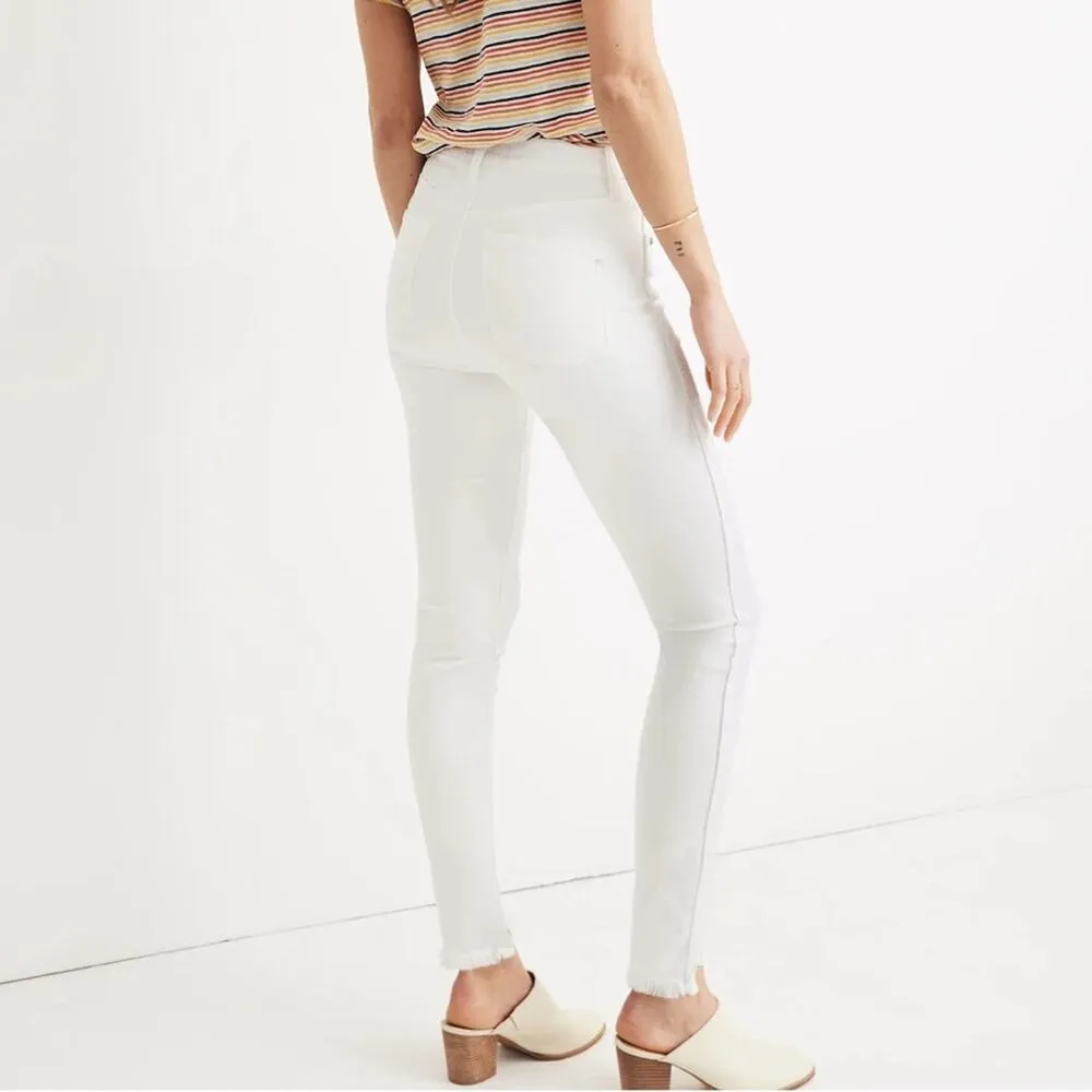 Madewell 10" High-Rise Skinny Jeans in Pure White: Step-Hem Edition Women’s 24 - Image 3