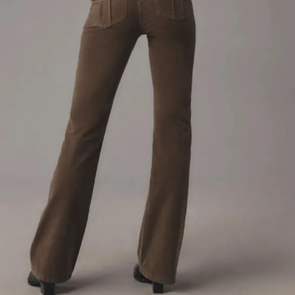 Olive Green Bootcut Corduroy Pants - Image 10