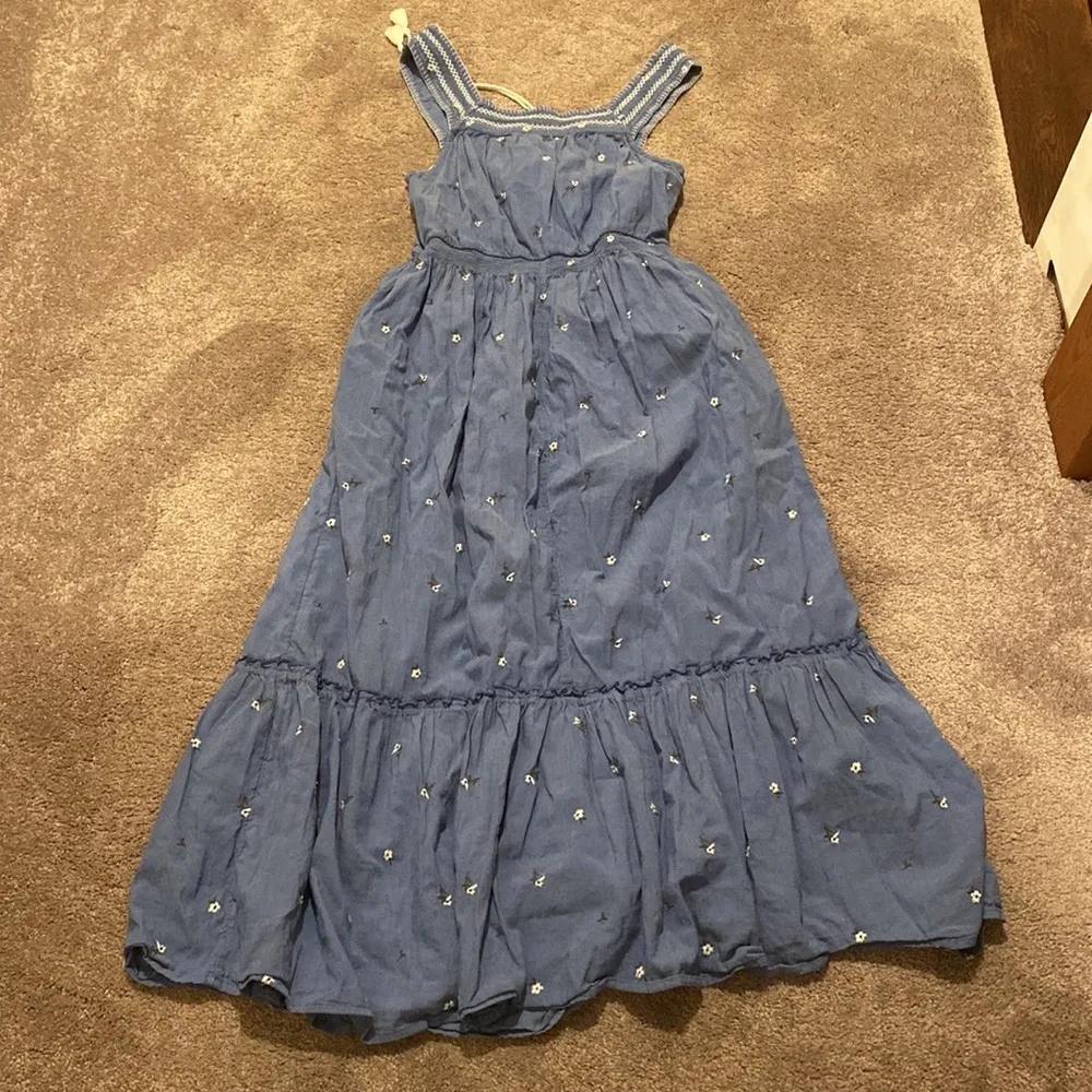 Old Navy Blue Floral Dress SIZE S - Image 4