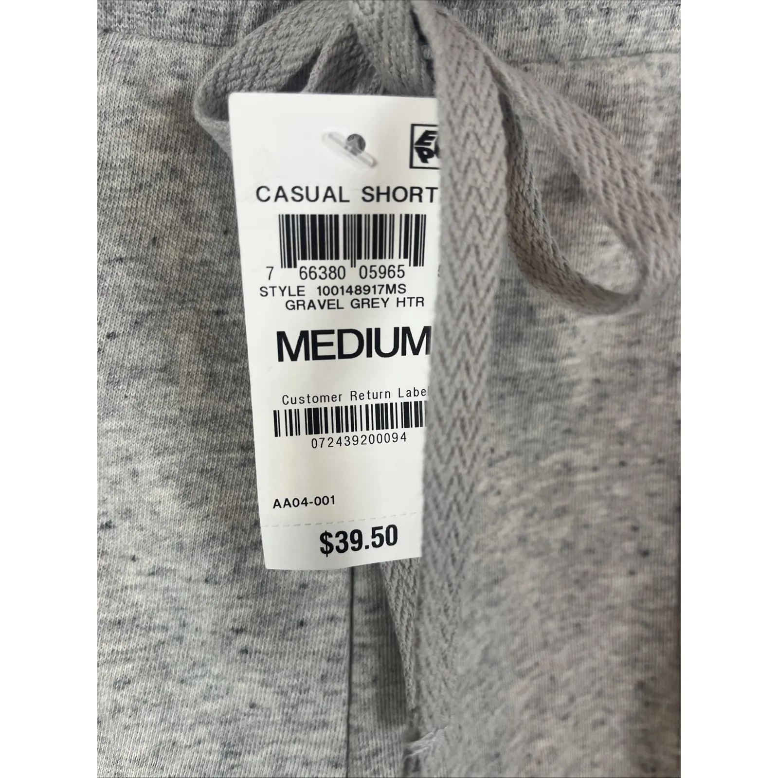 Style & Co NWT Women's Casual Comfy Grey Loungewear Athleisure Shorts Medium - Image 3