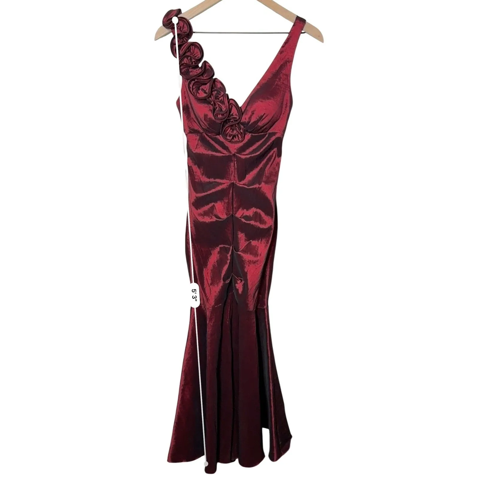 Cache Red Sleeveless Mermaid Evening Gown Size 6 Formal Black Tie Party Vintage - Image 10