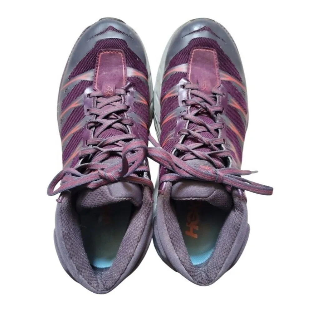 Hoka Women's Speedgoat Mid Waterproof Trail Running Shoes Size 7.5 Plum Purple - Image 7