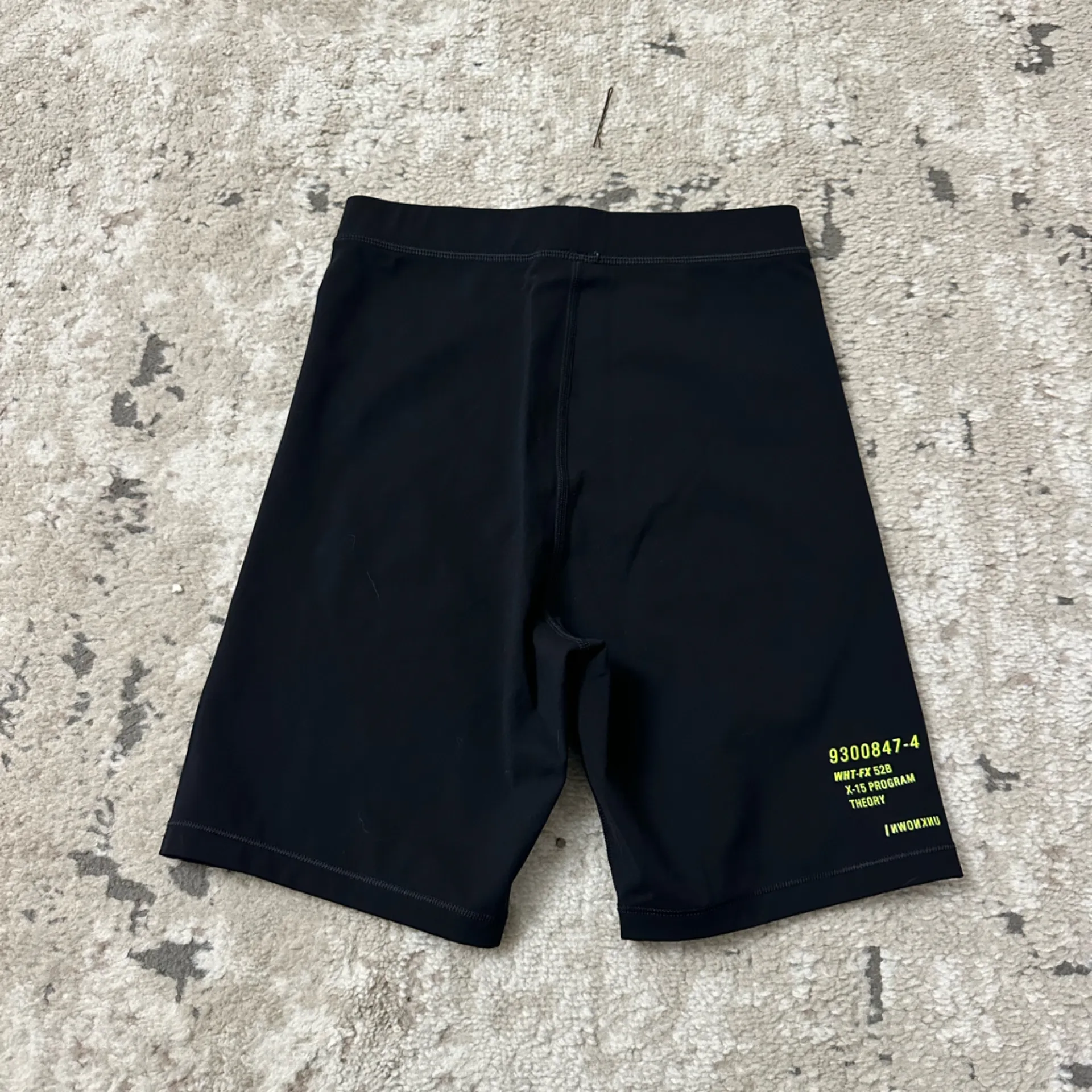 White Fox Black Biker Shorts Size Small - Image 2