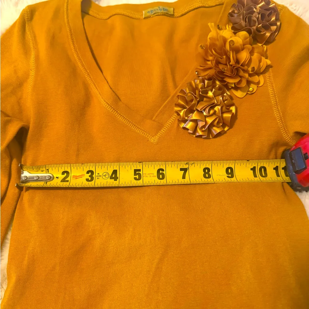 Ingrid & Isabel Tan Embellished Blouse - Image 3