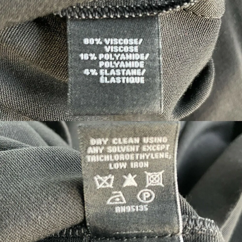 Lafayette 148 New York Black Dress Layered Sleeveless Viscose Blend Size Large - Image 11