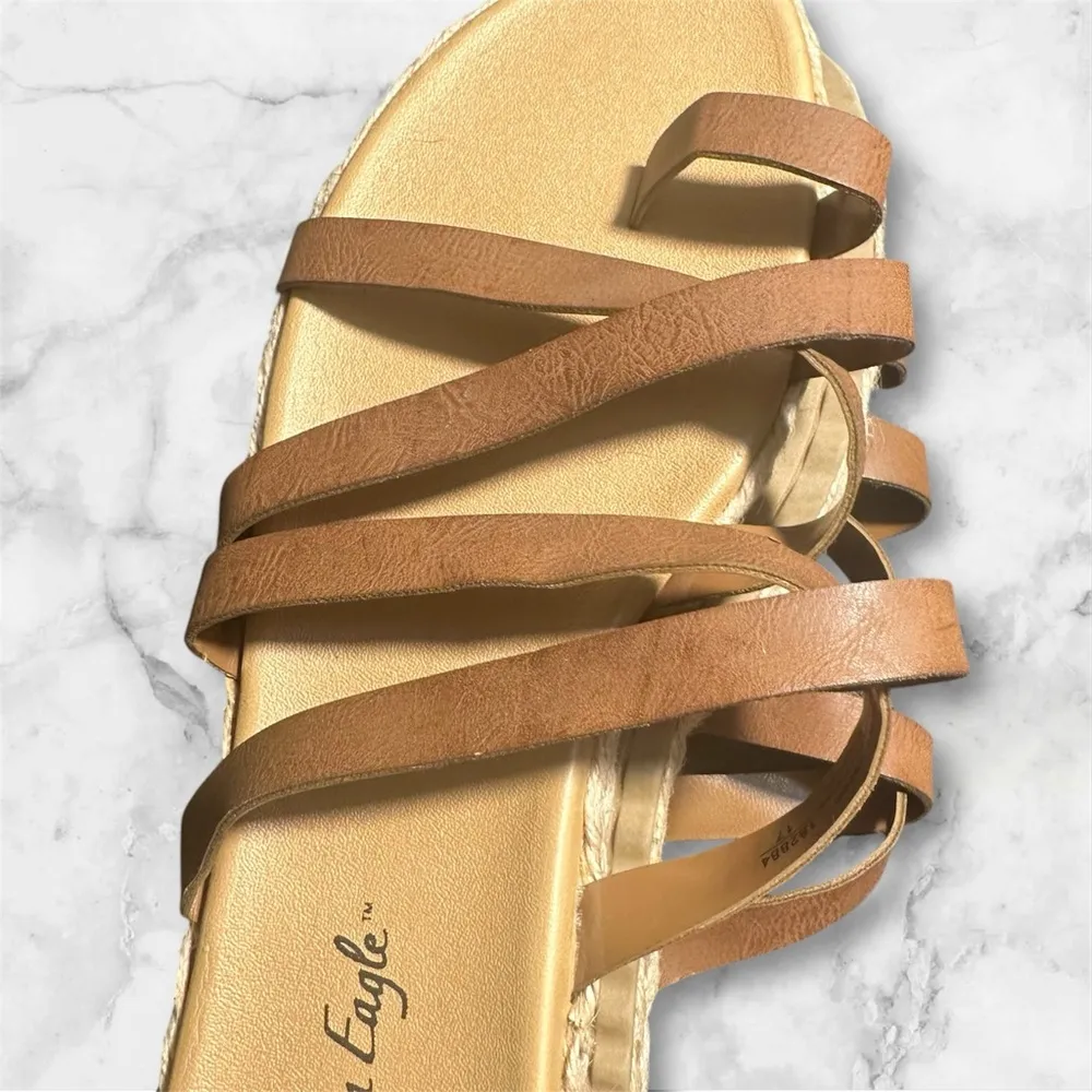 American Eagle Suri Women's Brown Sandals Size 10 - Image 6