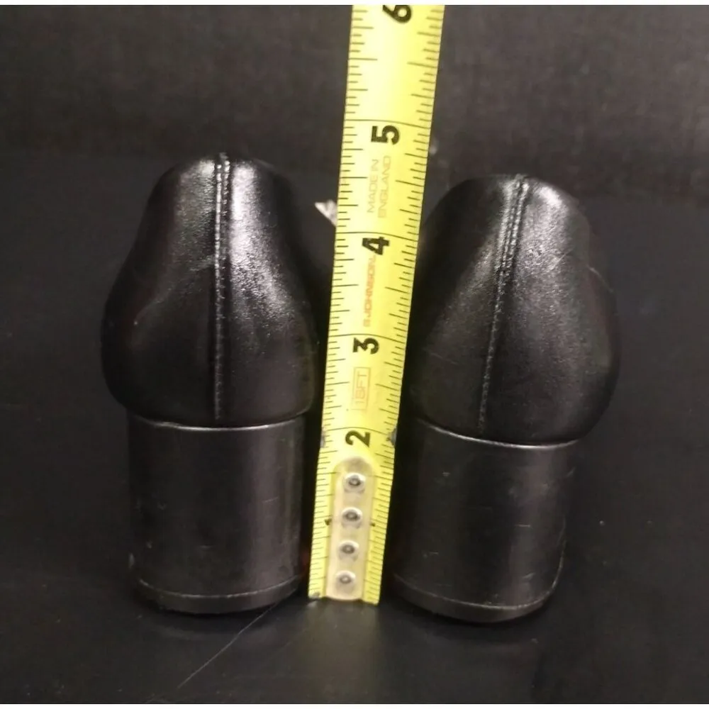 Cole Haan Women's Black Shoes/Chunky Heel 2" Snakeskin/Gold Buckle 6.5 SKU 2220 - Image 2