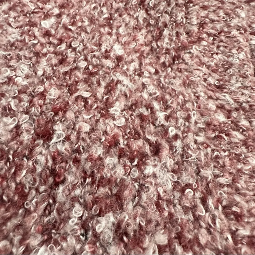 Rosie Sweater in Wine color marled maroon - Image 6