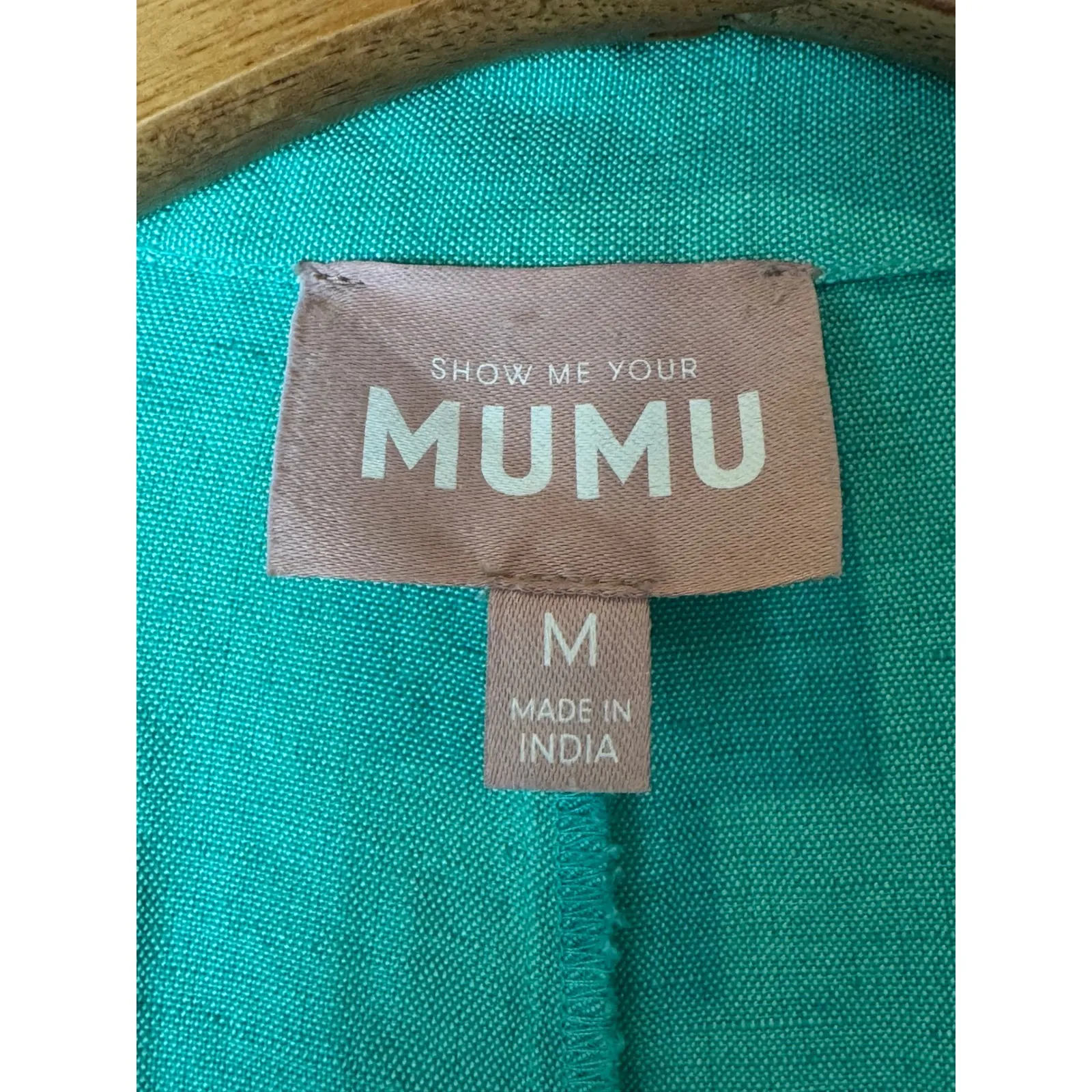 Show Me Your Mumu Romper Women Medium Green Linen Blend‎ Bicoastal Blazer Preppy - Image 8
