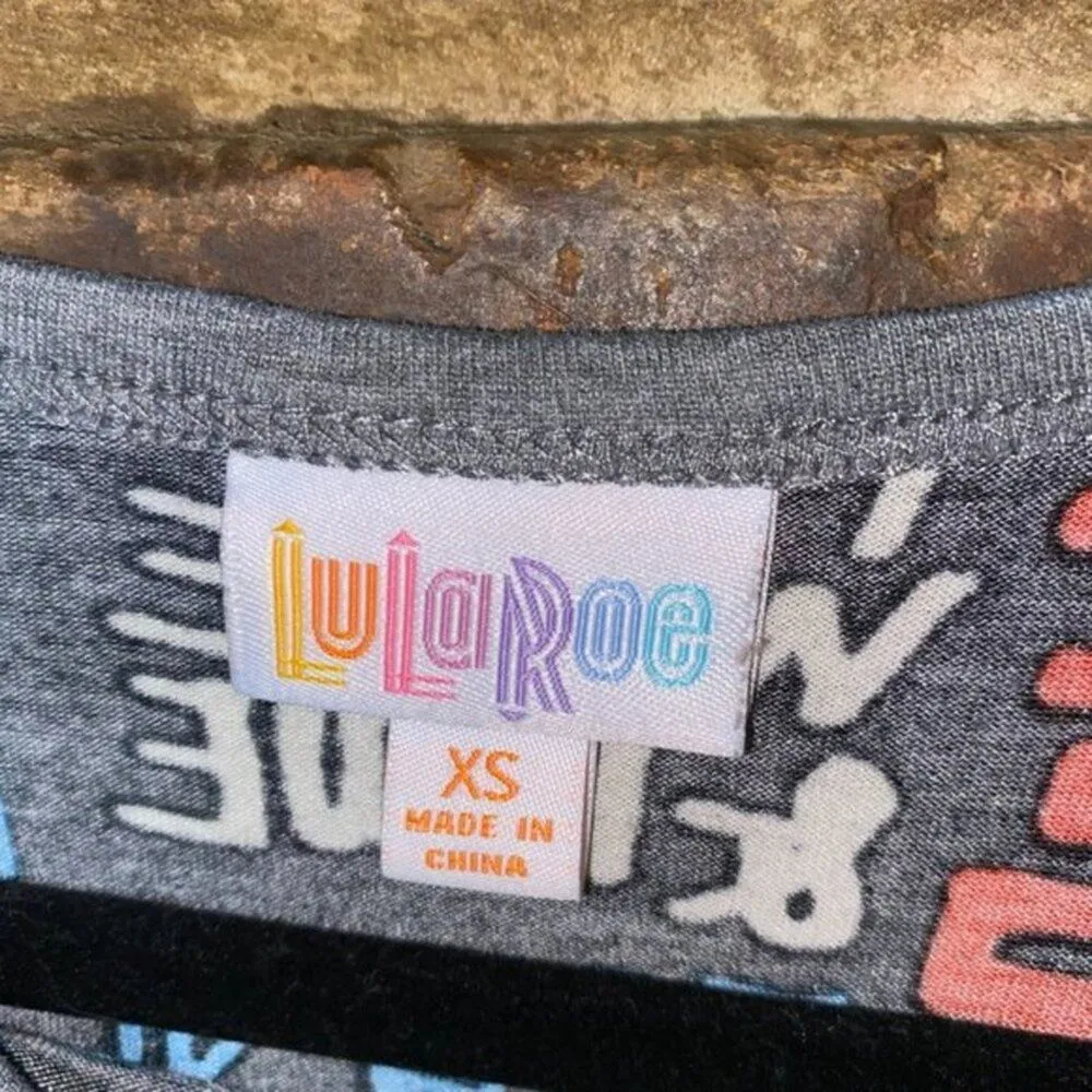 Lularoe Fourth Of July Patriotic Red White & Blue Raglan Top Women's Size XS - Image 4