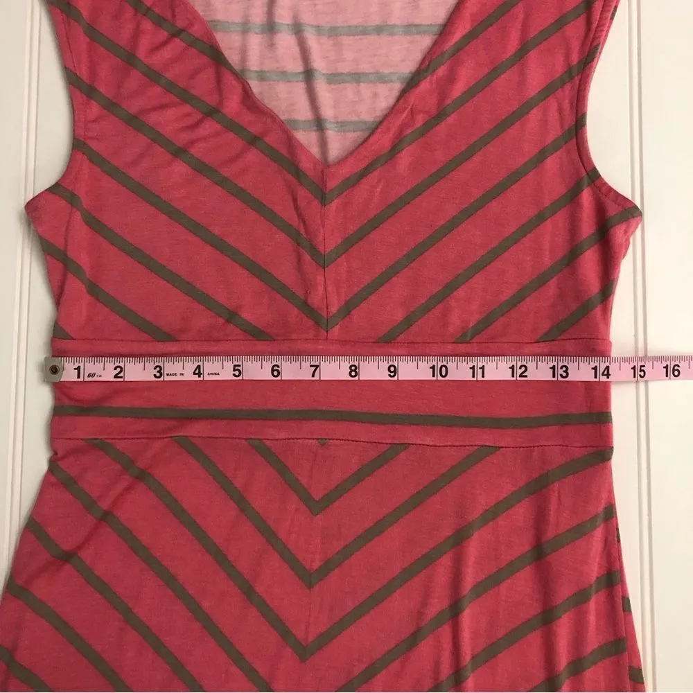 Apt. 9 V-Neck Maxi Dress in Pink and Gray - Image 5