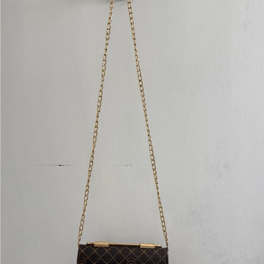 Beverly Hills Polo Club Purse Brown and Gold Small - Image 2