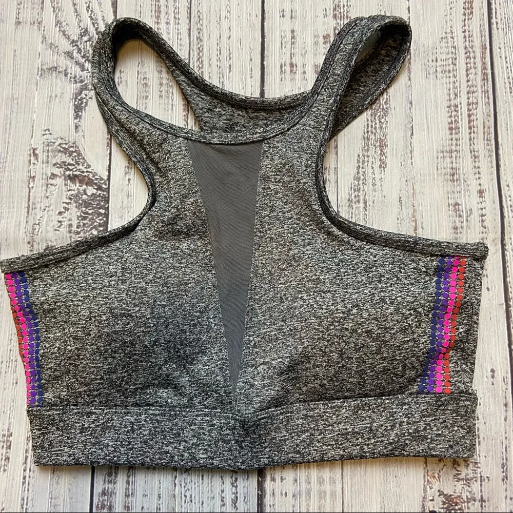 C&C California Heather Gray Mesh Sports Bra. Size XSmall. - Image 2