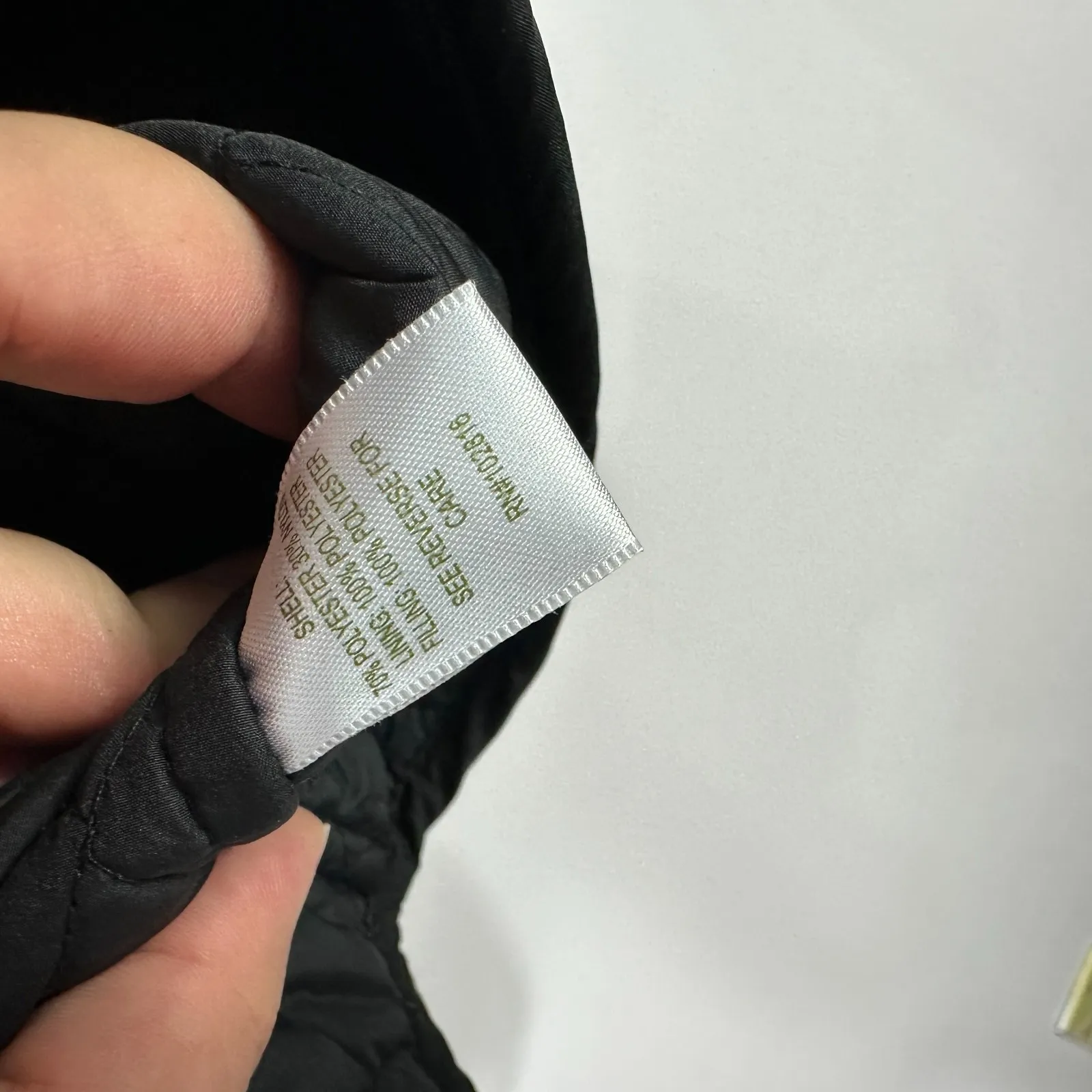 Garnet Hill Jacket 2 Black Quilted Diamond Coat Classic Equestrian Preppy Riding - Image 4