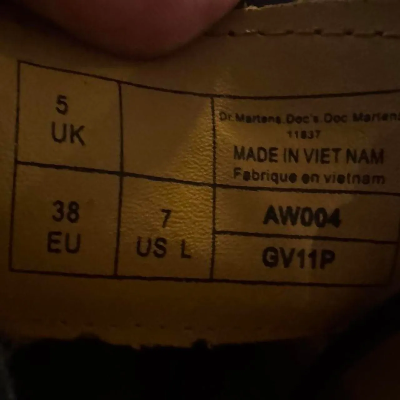 Dr. Martens 1461 Black Smooth Leather Oxford Shoes Women’s Size 7 US - Image 5