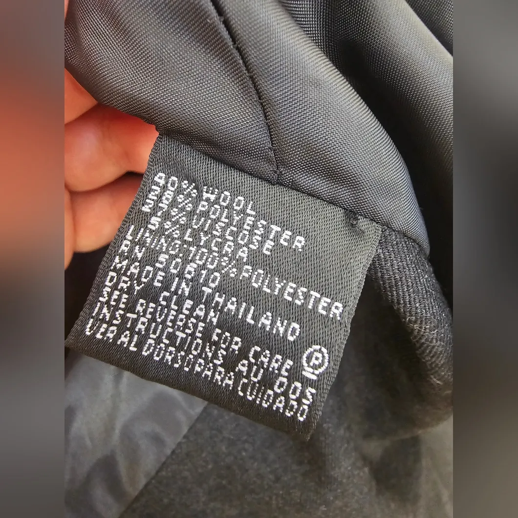 Anne Klein Dark Gray Wool Skirt Set 2 Piece Suit NWT Size 4 - Image 7