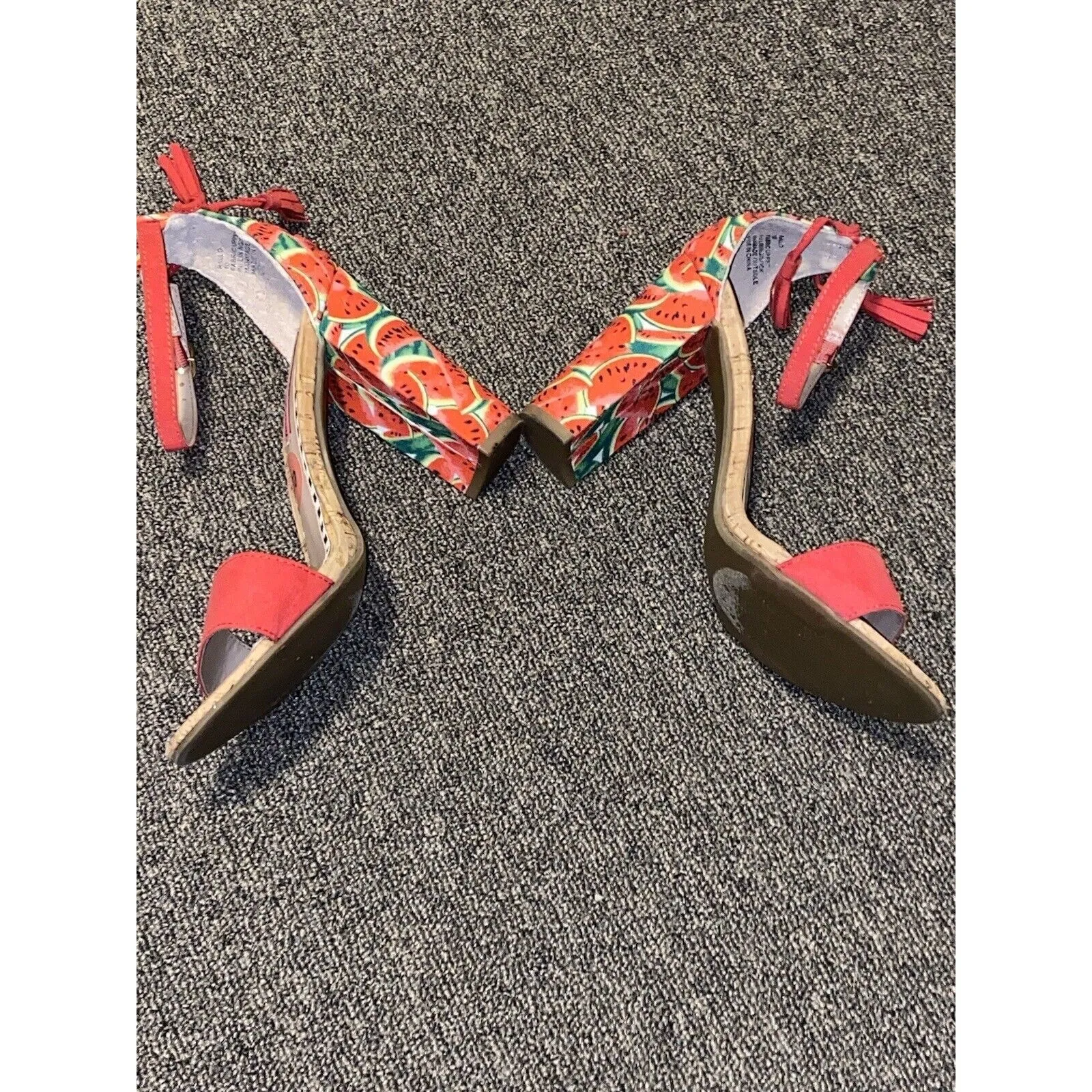 Betsy Johnson Women’s Rallo Watermelon Strap Block Heel Shoes Size 10 - Image 5