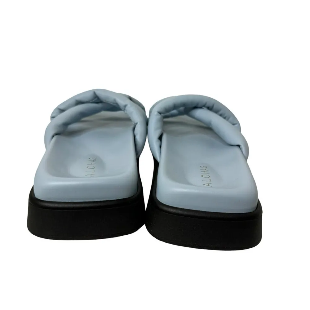 Alohas Slip on Cross Sandal in Baby Blue 42 US 11 - Image 6